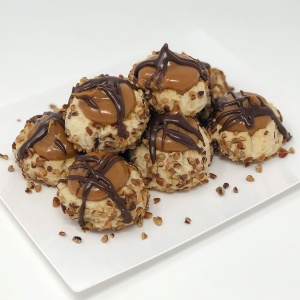 Turtle Thumbprint Cookies